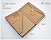 A5 Size Kraft Folder Credit Card Holder for Travelers Notebook Pockets For Receipts Bills Cash Checks