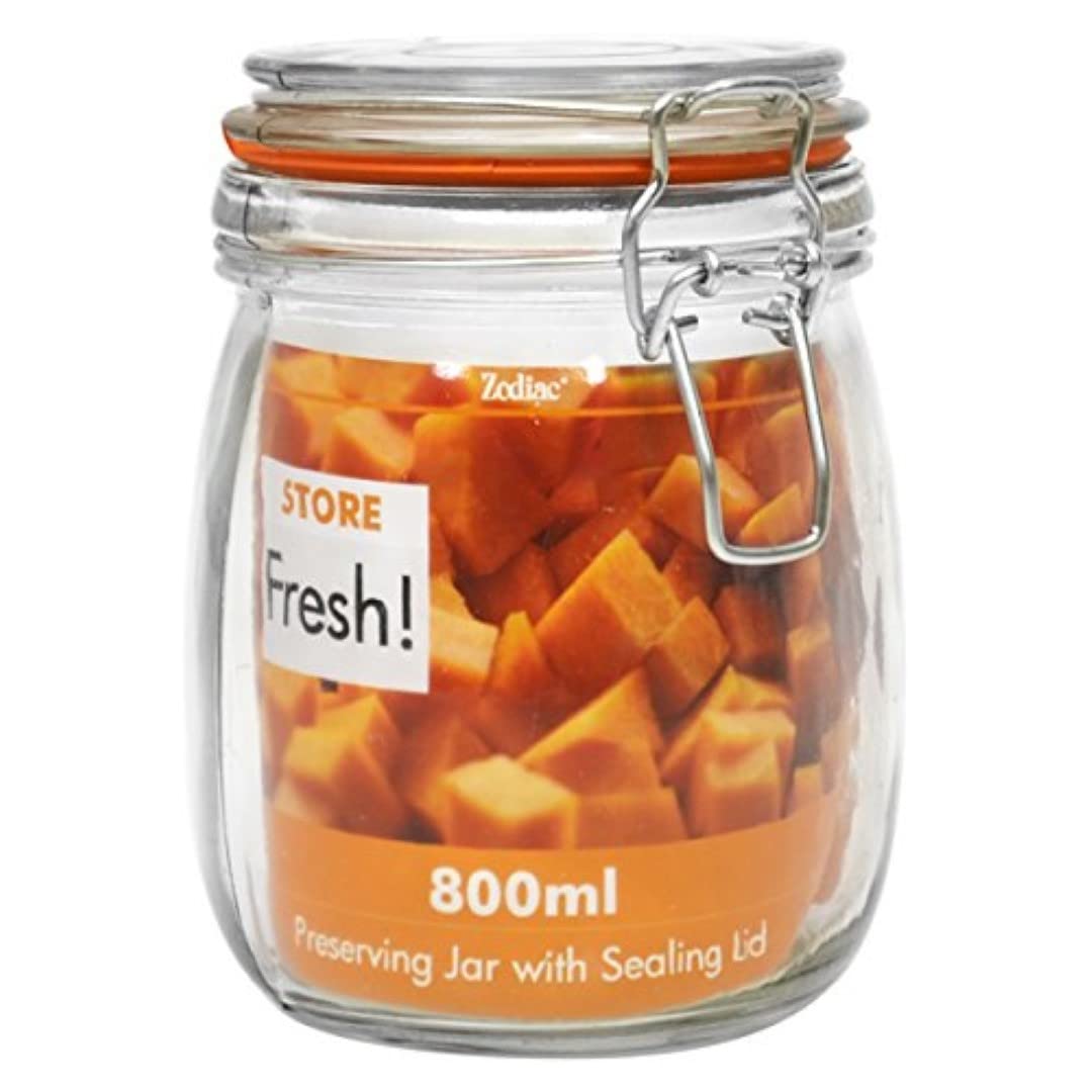 Zodiac C02 Clip top Glass Preserving Jar 14 cm/6"