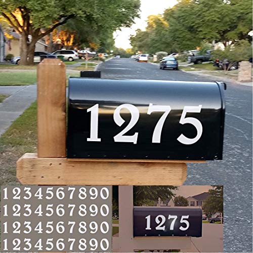 Diggoo Reflective Mailbox Numbers Sticker Decal Die Cut Elegant Style