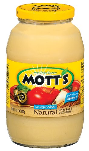 Mott's applesauce 23oz glass jar (014800000023)