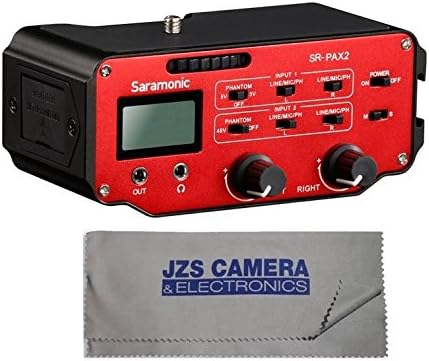 Saramonic SR-PAX2 Universal Audio Adapter for DSLR Cameras Kit with Cleaning Cloth