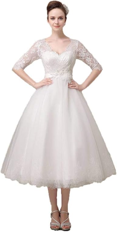 short white wedding party dress