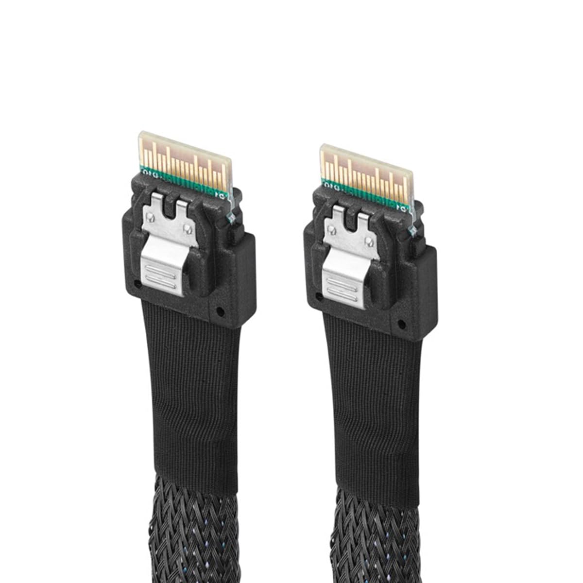 CY Slimline Cable PCI-E SAS 4.0 SFF-8654 4i 38pin Host to SFF-8654 Slim SAS Target Cable 40cm