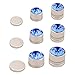 BMC 10pc Multicolor Sparkling Fashion Crystal Round Magnetic Clip On 5mm Stud Earring Set for Men/Women