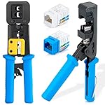 RJ45 Keystone Jacks + RJ45 EZ Crimp Tool