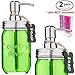 Farmhouse Decor Soap Dispenser Lids for Glass Mason Jar - Bathroom Kitchen Accessories for Mouthwash Lotion Dish Hand Soap or any Liquid (2-Pack No Jars)