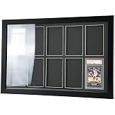 Bivitre Graded Card Display Frame - Compatible with PSA, CGC and TAG Slabs | Wall-Mount Trading Card Display Case for Sports Cards, Pok&eacute;mon, and MTG