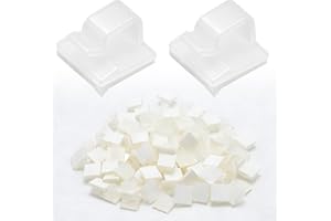 Zreneyfex 100Pcs Clear Adhesive Cable Clips, Invisible Wire Management Clips, Universal Holders for Home, Office and Car, Tid