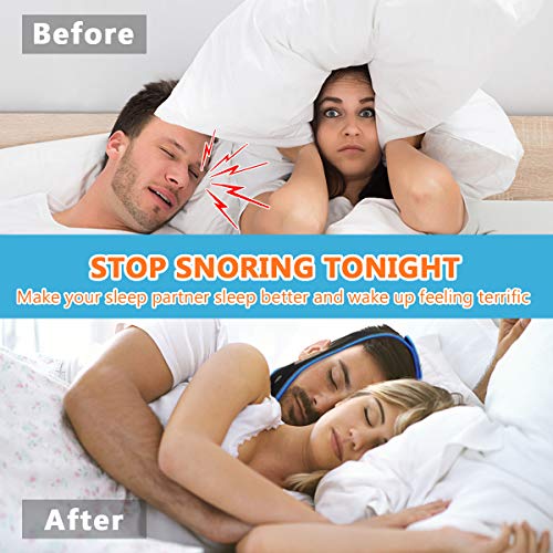 Anti Snoring Chin Strap [Upgraded 2019], Natural Snoring Solution Snore Stopper, Sleep Better for Mouth Breather Effective Anti Snoring Devices Stop Snoring Sleep Aid Snore Reducing Aids for Men Women - Thumbnail 4
