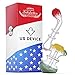 Glass Water Big Bub 6 inch Yellow Green Red Smoking Device