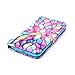 JanCalm Wallet Case for iPhone 8 Plus/iPhone 7 Plus Case, [Wrist Strap] [Kickstand] Pattern Premium PU Leather Wallet [Card/Cash Slots] Flip Cover