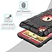 iPad Mini, Mini 2, Mini 3 Case, Elegant Choise iPad Case with Stand, Shockproof/High Impact Resistant Hybrid Three Layer Defender Protective Cover Case for iPad Mini 1/2/3 (Black+Red)