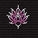 Lotus Flower Yoga Lily Pink Sparkly Bling Iron-on Rhinestone Transfer for T-Shirts by JCS Rhinestones