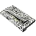 Smart Phone Wristlet, caseen ViVi Wallet Clutch Purse Case (White Leopard/Black)