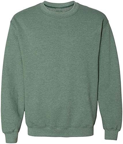 Gildan Fleece Crewneck Sweatshirt, Style G18000 Heather Dark Green
