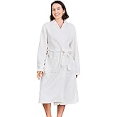 Sofprace Kimono Lightweight Bathrobe for Women Terry Cloth Robes Microfiber Knee Length Towel Bathrobe