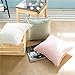 Light Pink Pillow Cover with Pom Balls Cotton Throw Pillow Case 45x45CM(18x18inches)
