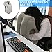 Xueyan Inflatable Daydreamer Face Pillow with Lunch Break Travel Packsack and Luggage Clip - Gray