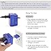 BESTTEN 1875W Voltage Converter Transformer and Universal Travel Adapter Plug Kit for UK/AU/US/EU/Asia Step Down 220V to 110V, 5pc Pack, Blue