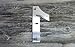 QT Modern House Number - EXTRA LARGE 10 Inch - Brushed Stainless Steel (Number 1 One), Floating Appearance, Easy to install and made of solid 304