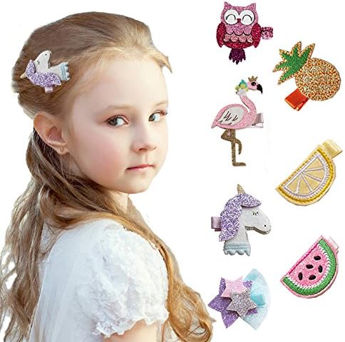 Baby Girl Hair Clip Hairpin Gift for Children Teens Makeup DIY Angelland (7PCS)