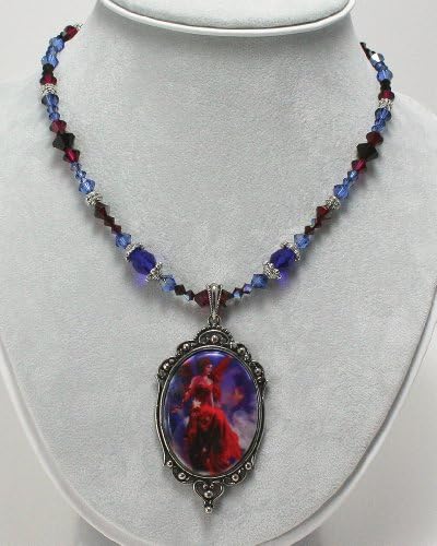 Beautiful Vanities Necklace Crimson Lilly (crystal) - Nene Thomas - BV306