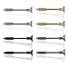 Ruifan 316L Stainless Steel Screw Bar Nipple Barbell Ring Body Piercing 14G 8PCS - Mix Color
