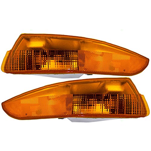 Driver and Passenger Park Signal Side Marker Lights Lamps Replacement for Chevrolet 5978551 5978552