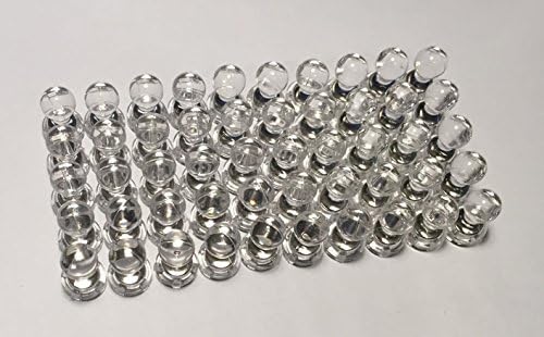 50 Transparent Pushpin magnets (Clear) - Extra strong. Great for maps, fridge, file cabinets, white boards and more!