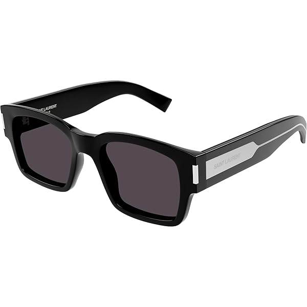 Amazon.com: SAINT LAURENT SL 641 Black/Grey 52/20/145 women