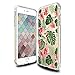 iPhone 7 Floral Case, Crystal Clear with Design Cute Tropical Floral and Palm Texture Bumper Protective Case for Apple iPhone 7 4.7 Inch Gel Soft TPU Silicone Material Slim Shockproof Flower Cover