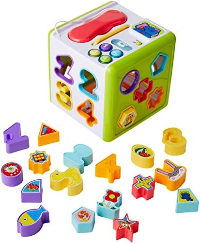 REDBOX Red Box - Electronic Activity Cube with 18 colorful shapes ...