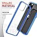 Mkeke Compatible with iPhone 11 Pro Case, Clear Anti-Scratch Shockproof Cases Cover for iPhone 11 Pro 5.8 inch-Blue