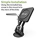 Bike Phone Mount, Universal Magnetic Bike Phone Holder Mount for iPhone Samsung, HTC, LG, Holds Up To 2 LB – Black By Mengo