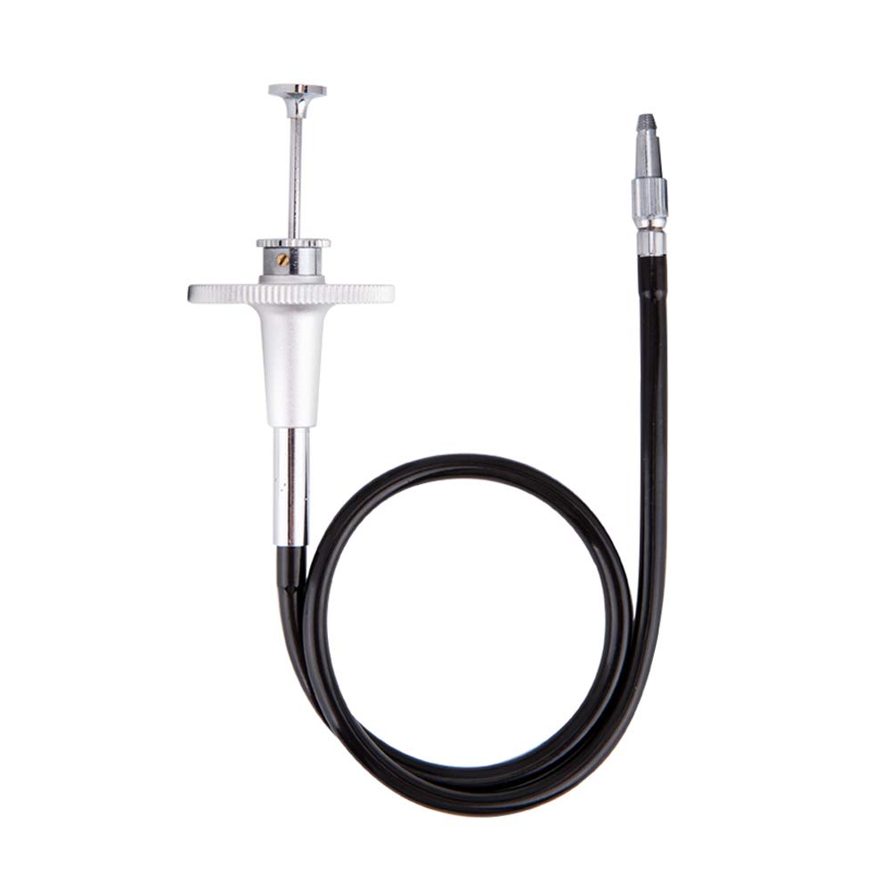 JJC Mechanical Shutter Release Cable with Bulb-Lock for Fujifilm & SLR Cameras with Threaded Screw Hole Shutter Release Button (Silver, 40cm/15.7")