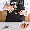 U-Taste 18/8 Stainless Steel Measuring Spoons Set of 6, (1/8 TSP, 1/4 TSP, 1/2 TSP, 1 TSP, 1/2 tbsp & 1 tbsp) for Dry…