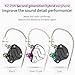 KZ ZSN 1BA 1DD Hybrid Drivers Wired Earbuds KZ Metal in Ear Monitors Earphones with 3.5mm Audio Plug Detachable Cable KZ Headphones for Chatting Calling Work Travel Show (Cyan no mic)