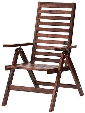 Ikea Applaro Hochlehner Braun Massiv Akazie Amazon De Kuche Haushalt