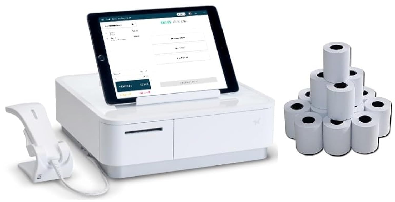 Replacement Receipt Paper for Star Micronics Mpop Cash Drawer Register, 20 Rolls