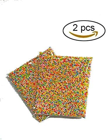 2-pack Styrofoam Balls Polystyrene Foam Balls, 25,000 DIY Projects For Slime, Assorted Colors