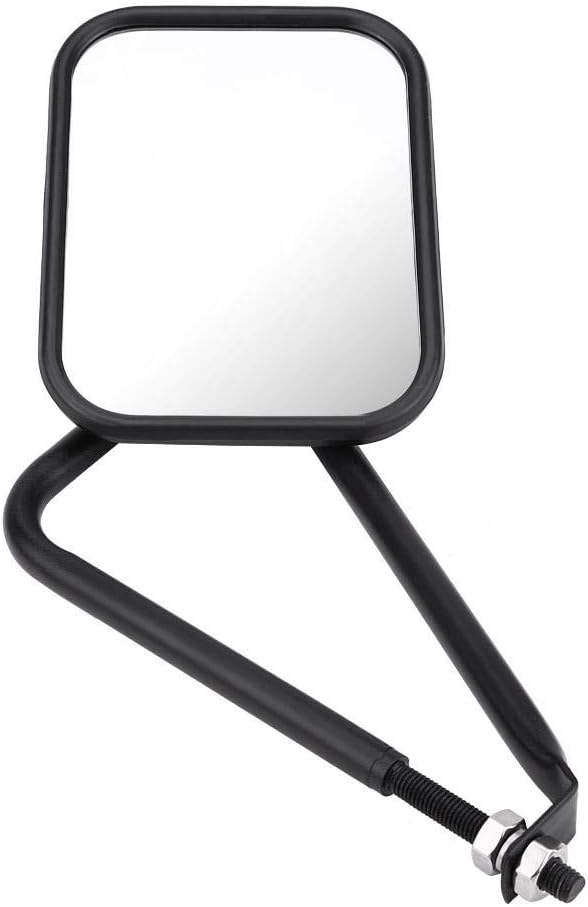 Rearview Mirror, Rectangular Door-less Shake-proof Side Rear View Mirror for TJ JK JKU CJ 97-17 - Image 3