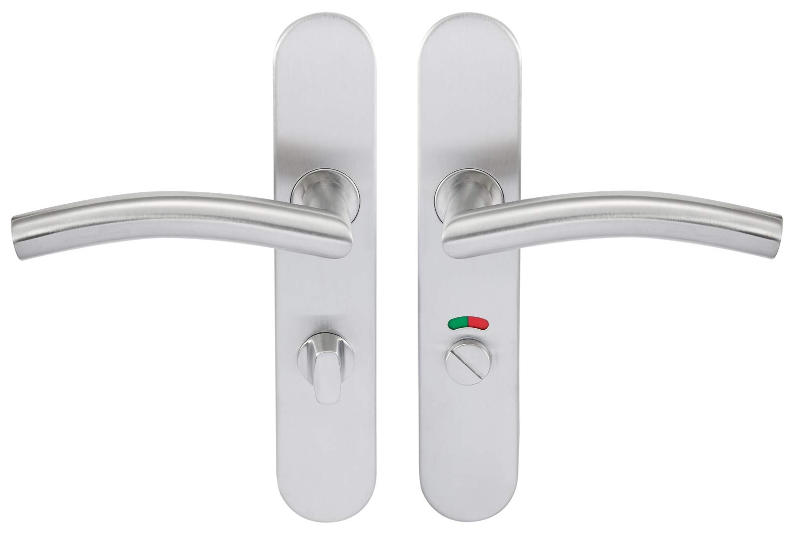 Bricard Tempo Classic 666476 Set of Stainless Steel Handles on Plate with Lock and Indicator Light