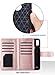 ULAK iPhone Xs Wallet Case, iPhone X Case with Card Holder, Premium PU Leather Flip Cover with Kickstand Magnetic Closure Shockproof Case for iPhone X/XS 5.8 inch, Rose Gold/Minimal