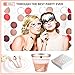 Disposable Plastic Tableware Set | Includes Plates, Cutlery, Table Runner, Napkins, Cups & Paper Straws for Dinner, Party, Bridal Shower, Birthday & Christmas | 251 Pieces Rose Gold Fancy Silverware