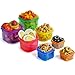 Portion control plastic container - 7 different colors comparable to the 21 day fix container to organize your daily meal breakfast, lunch, dinner - 100% Leak Proof lid lock - SHAKER BOTTLE INCLUDED
