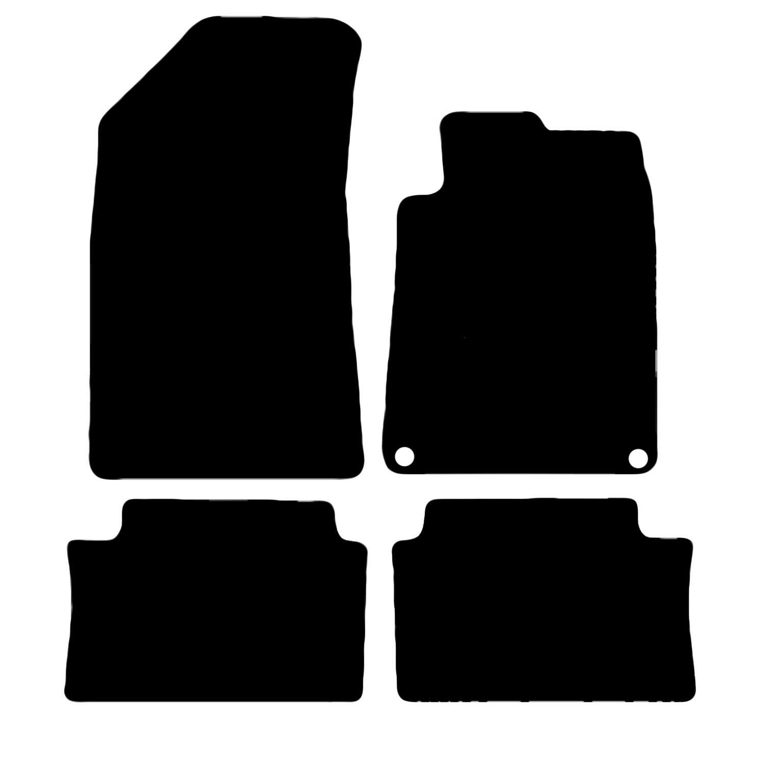 Carsio Carpet Car Mats For Peugeot 508 SW 2011 Onwards 4 Piece Set Tailored Fit Floor Mat Complete Accessory Black Custom Fitted - All Weather, Anti-Slip Backing & Black Trim