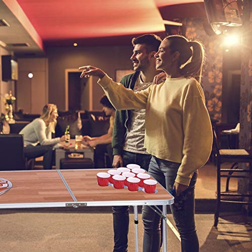 MD Group Foldable Aluminum 8' Folding Beer Pong Table - Thumbnail 7