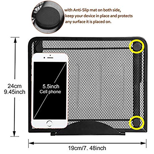 Ventilated Adjustable Light Box Laptop Pad Stand w Extra 4 Clips&Geometry Tool,Multifunction (6 Angle Points) Skidding Prevented Tracing Holder for Tikteck A4 LED Tracing Light Board &Diamond Painting