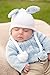 Huggalugs Boys Blue Hugbunny Bunny Rabbit Children's Beanie Hat M