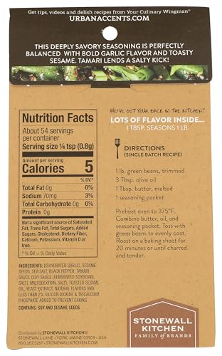 URBAN ACCENTS SESAME GARLIC VEGGIE ROASTER SEASONING BLEND 2 PACK